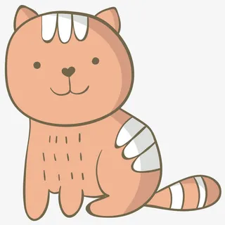 可爱猫咪矢量插画免抠