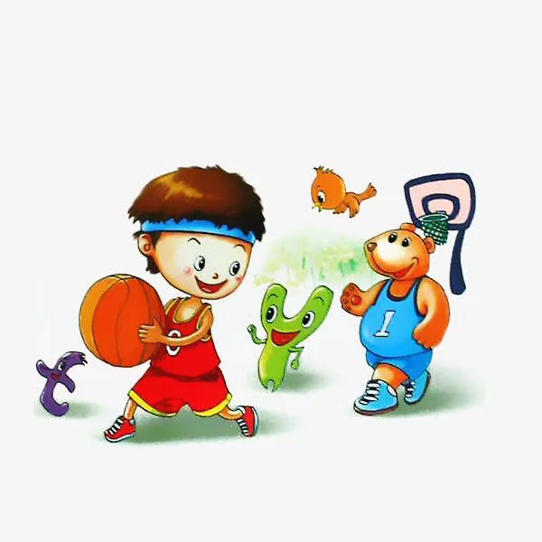 卡通拼音插图免抠