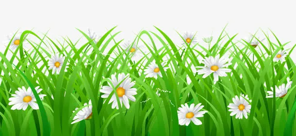 绿色的花坛免抠