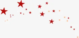 红色五角星淘宝促销素材免抠