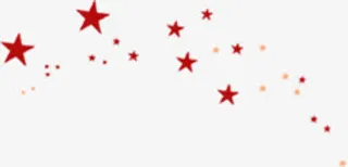 红色五角星淘宝促销素材免抠