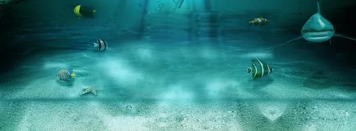 深海热带鱼背景高清