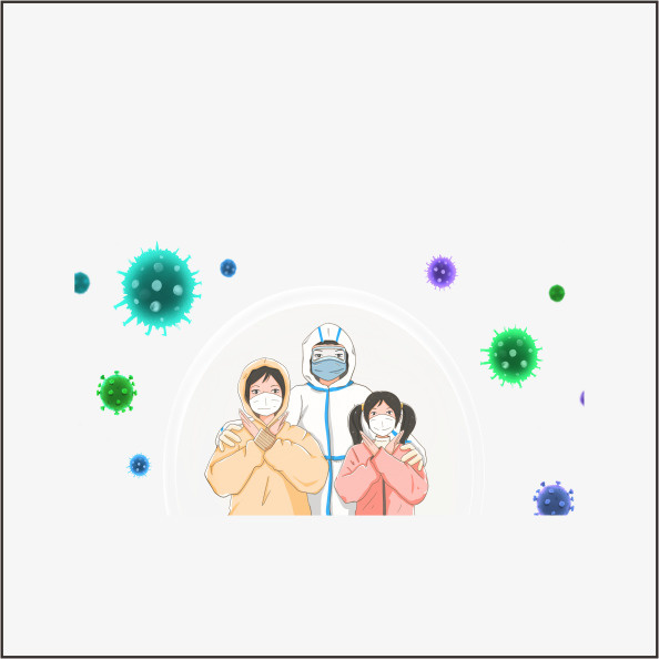 卡通  防疫  疫情  抗击疫情  漫画免抠
