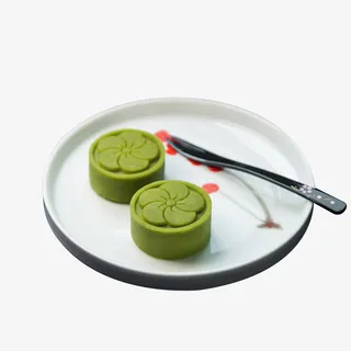 好吃好看的樱花绿豆糕免抠