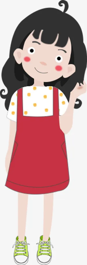 枫华丽致的女孩免抠