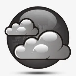 黑色月球圆球免抠