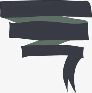 黑色卡通边框免抠