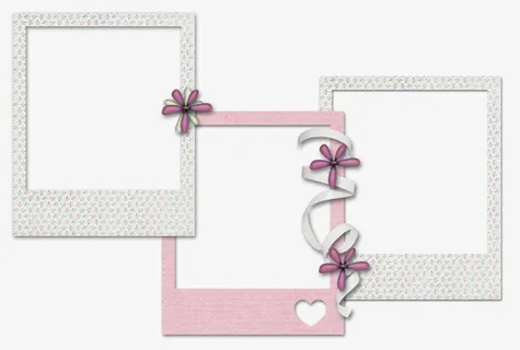 三联拍相框免抠