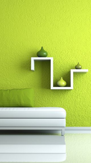 嫩绿色背景墙H5背景素材高清