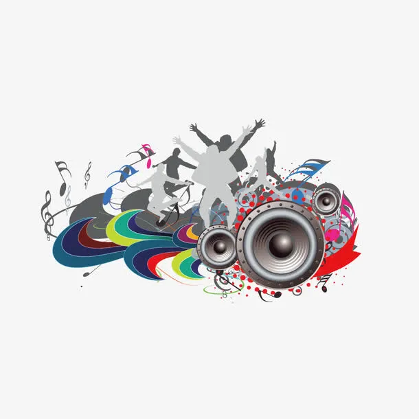 矢量音乐背景素材