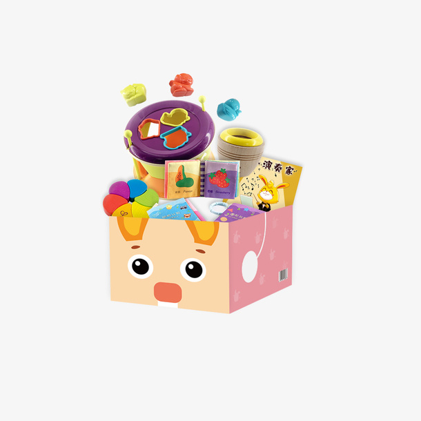 同伴贝宝9月龄早教盒子免抠