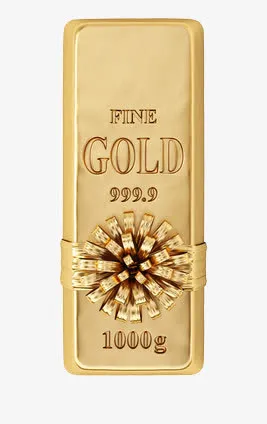 纯金金条999.9一千克免抠