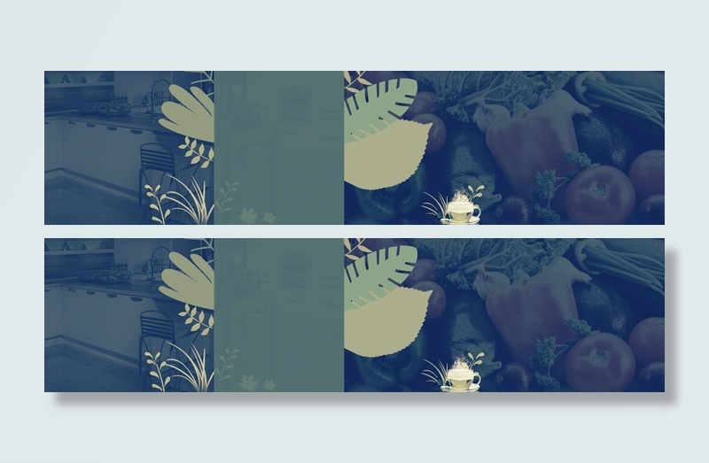 扁平厨房背景高清