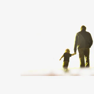 黄色现代海报装饰免抠