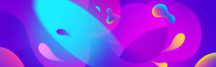 蓝紫渐变透明光感电商背景高清