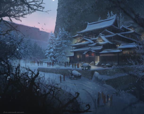 魔幻古堡首页装修免抠