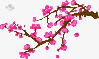 水墨梅花免抠