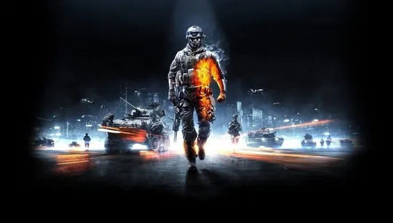 炫酷科技感战争海报免抠