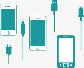 矢量图新的数据线免抠