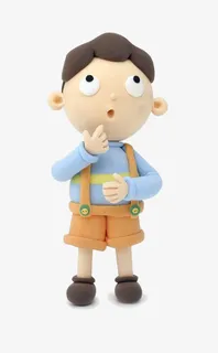 立体风惊讶小孩免抠 立体风惊讶小孩免抠