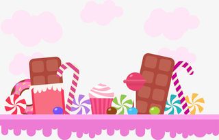 粉色甜食矢量素材免抠