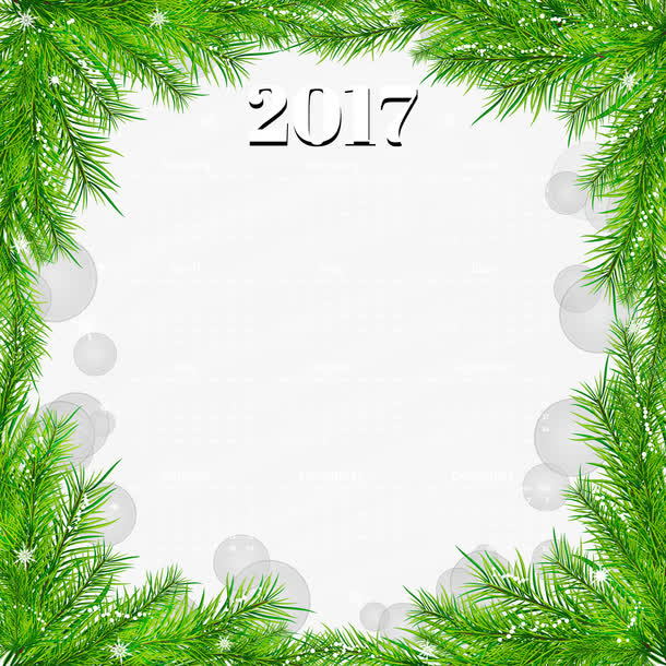 2017年鸡年日历素材免抠