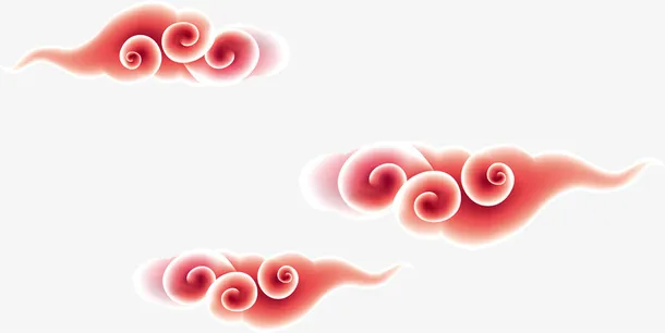 中式祥云透明png免抠