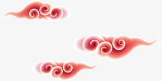 中式祥云透明png免抠