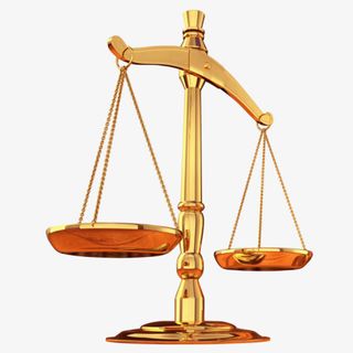 金色天平设计模板免抠