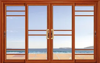 刨花黄花梨凹弧重型推拉门免抠