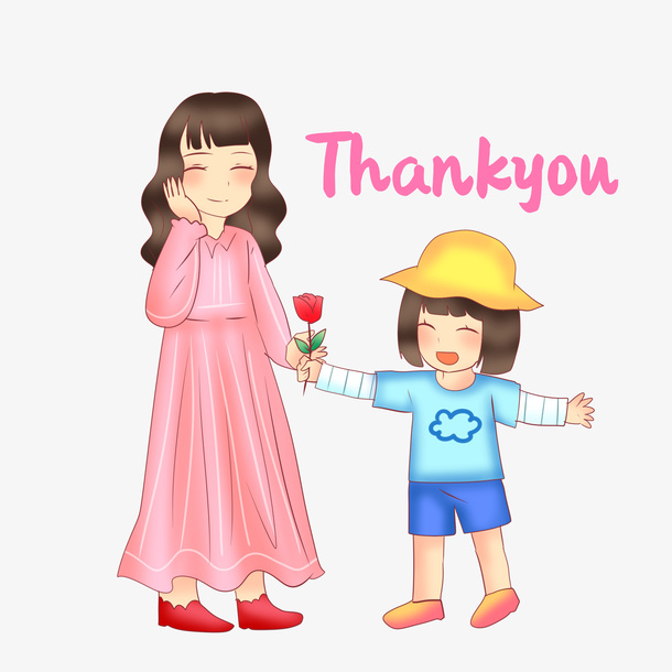 教师节学生送花免抠