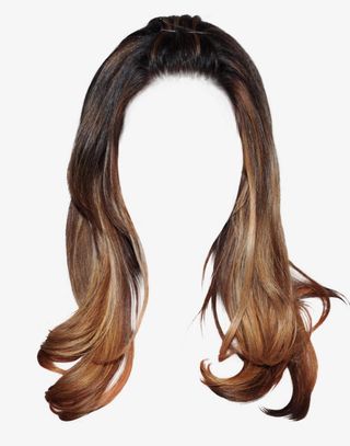 黄色洋气长发假发免抠素材图片免抠