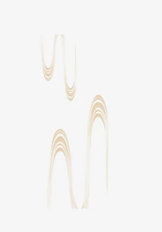 金色浮云条纹免抠