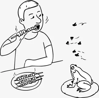 吃烤串的人免抠 吃烤串的人免抠