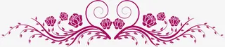 玫瑰花纹矢量图免抠