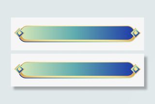 简约国潮立体渐变标题框免抠