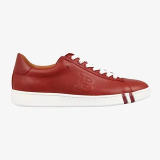 BALLY巴利红棕色休闲鞋免抠