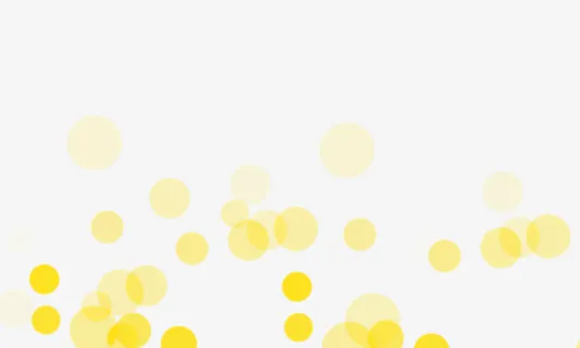 靓丽黄色卡通气泡免抠