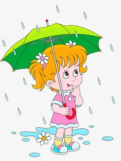 雨中打伞的女孩免抠 雨中打伞的女孩免抠