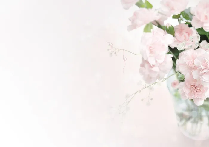 三八节浅粉花朵海报背景素材高清