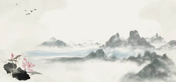 古风节日促销海报背景高清