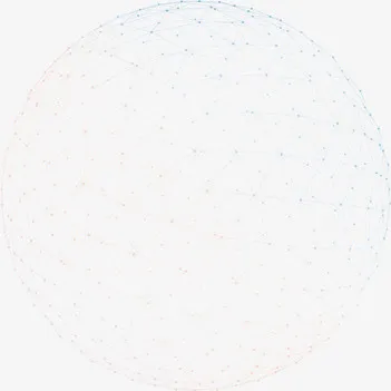 网状球状浅蓝色底纹免抠