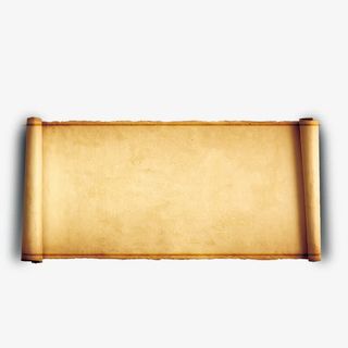 牛皮纸卷轴免抠
