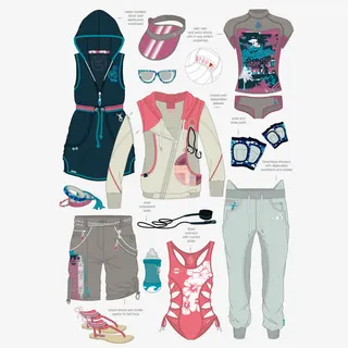 矢量时尚女装设计图免抠