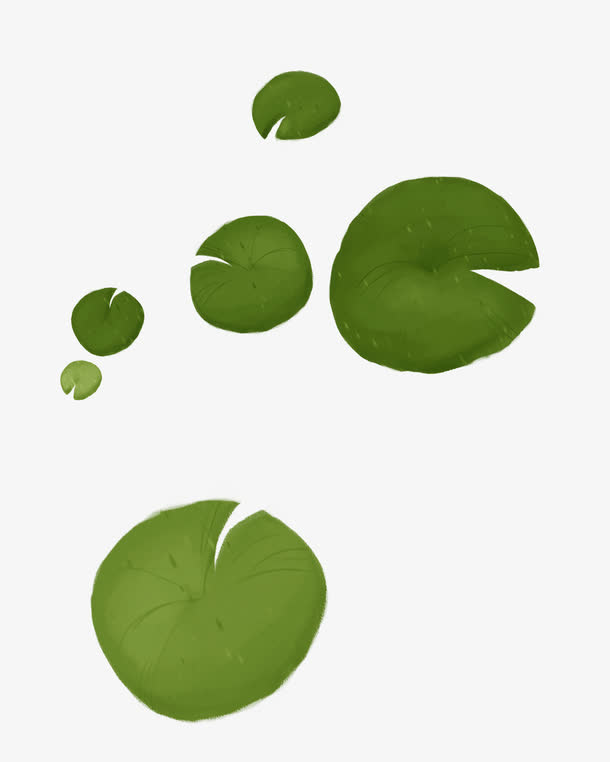 漂浮花瓣气泡简洁大方树叶树丛免抠
