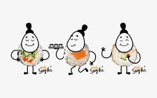 创意寿司品牌设计免抠