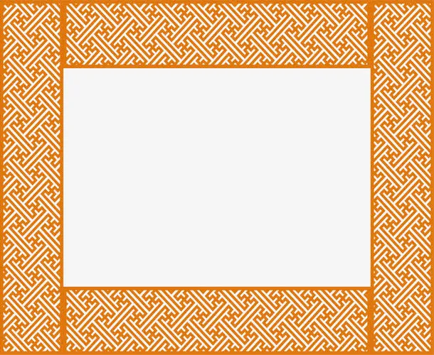 边框古典古风窗棂免抠