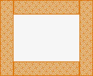 边框古典古风窗棂免抠