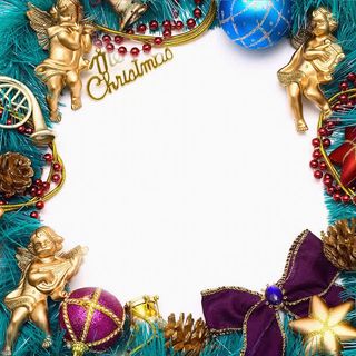 圣诞节装饰品与丘比特免抠