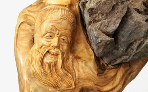 雕塑  老人  愚公移山免抠